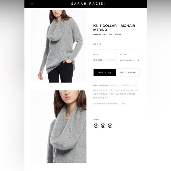 Sarah Pacini Collar - Picture 1 of 7